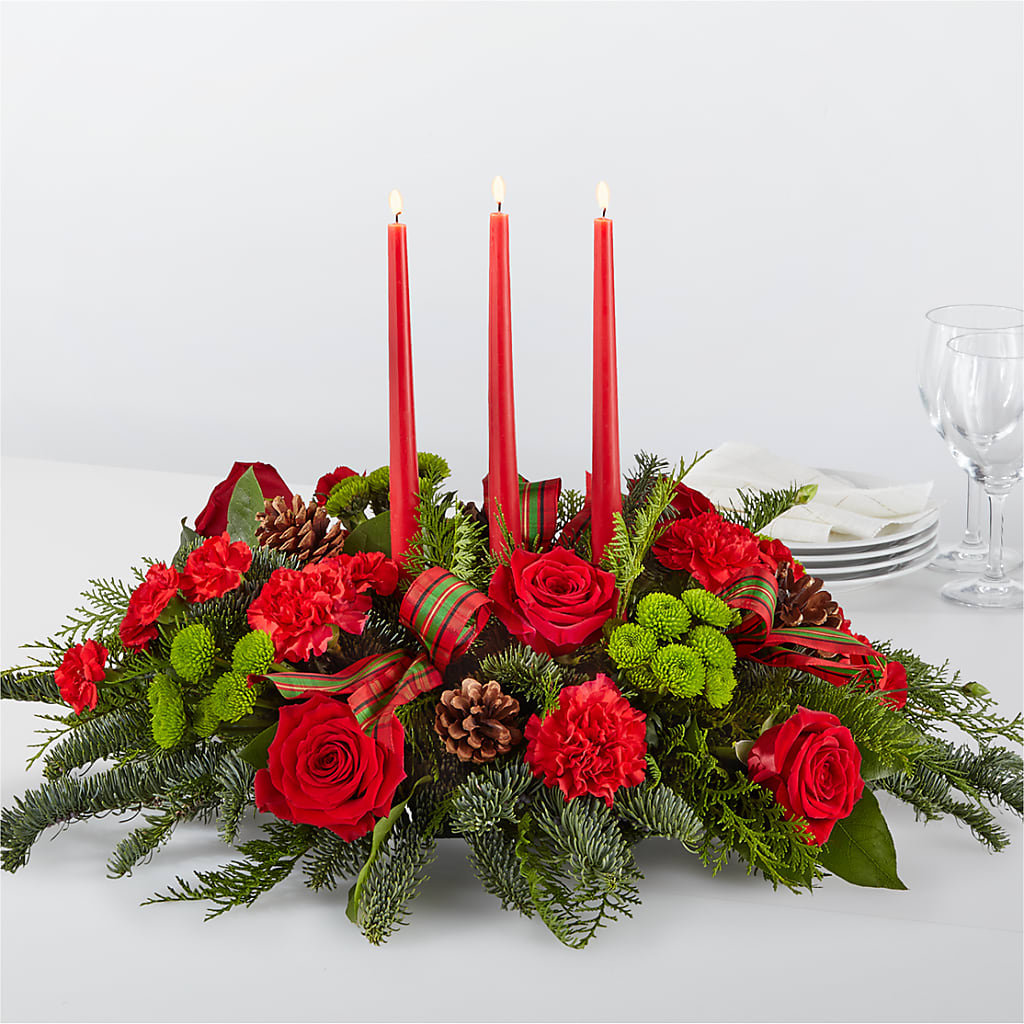 By the Candlelight Centerpiece – The Stud Florist, Conyers GA