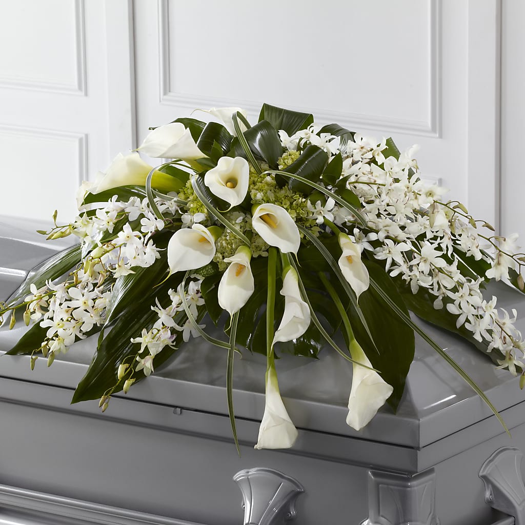 Angel Wings Casket Spray – The Stud Florist, Conyers GA