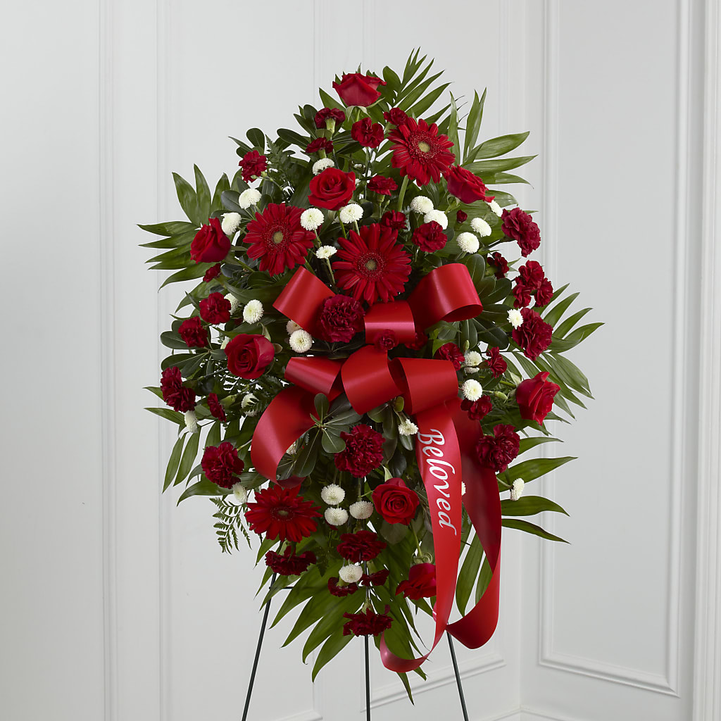 Treasured Memories Standing Spray – The Stud Florist, Conyers GA