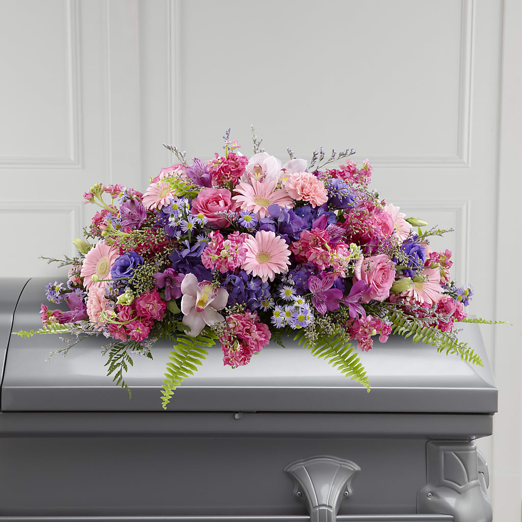 Glorious Garden Casket Spray – The Stud Florist, Conyers GA