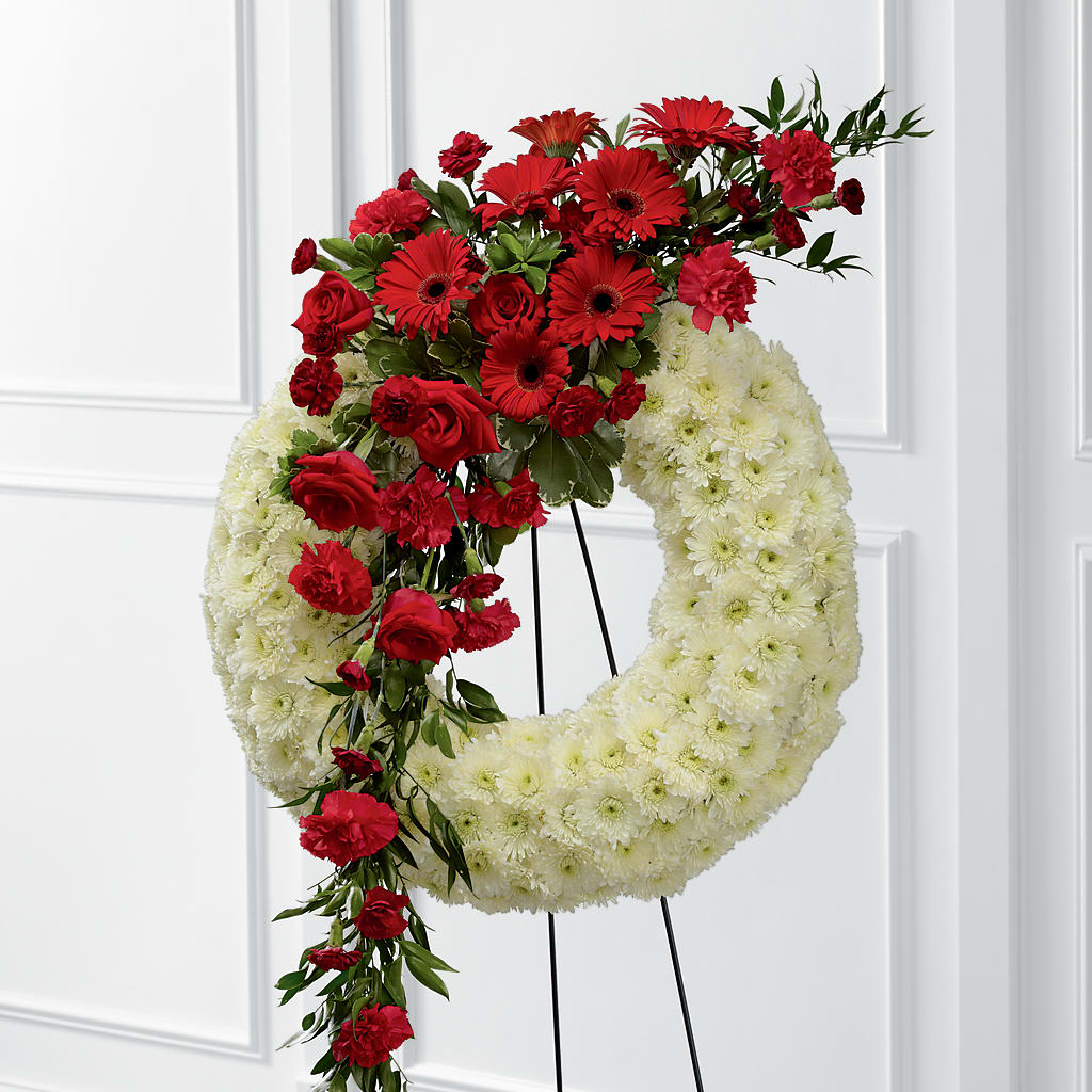 Graceful Tribute Wreath – The Stud Florist, Conyers GA