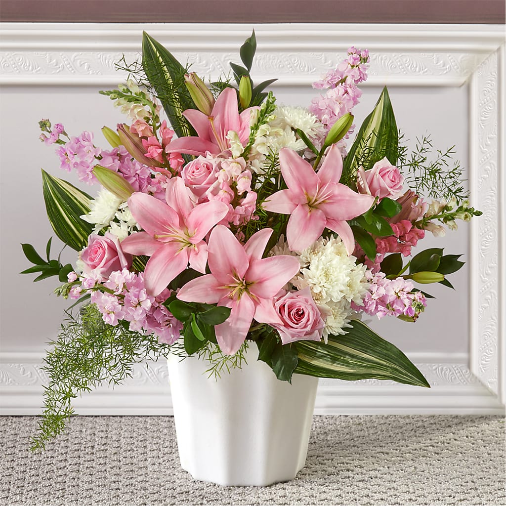 Simply Serene Floor Basket – The Stud Florist, Conyers GA