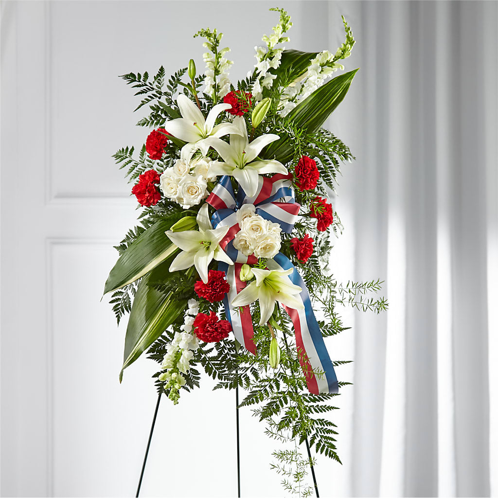 Stars of Life Standing Spray – The Stud Florist, Conyers GA