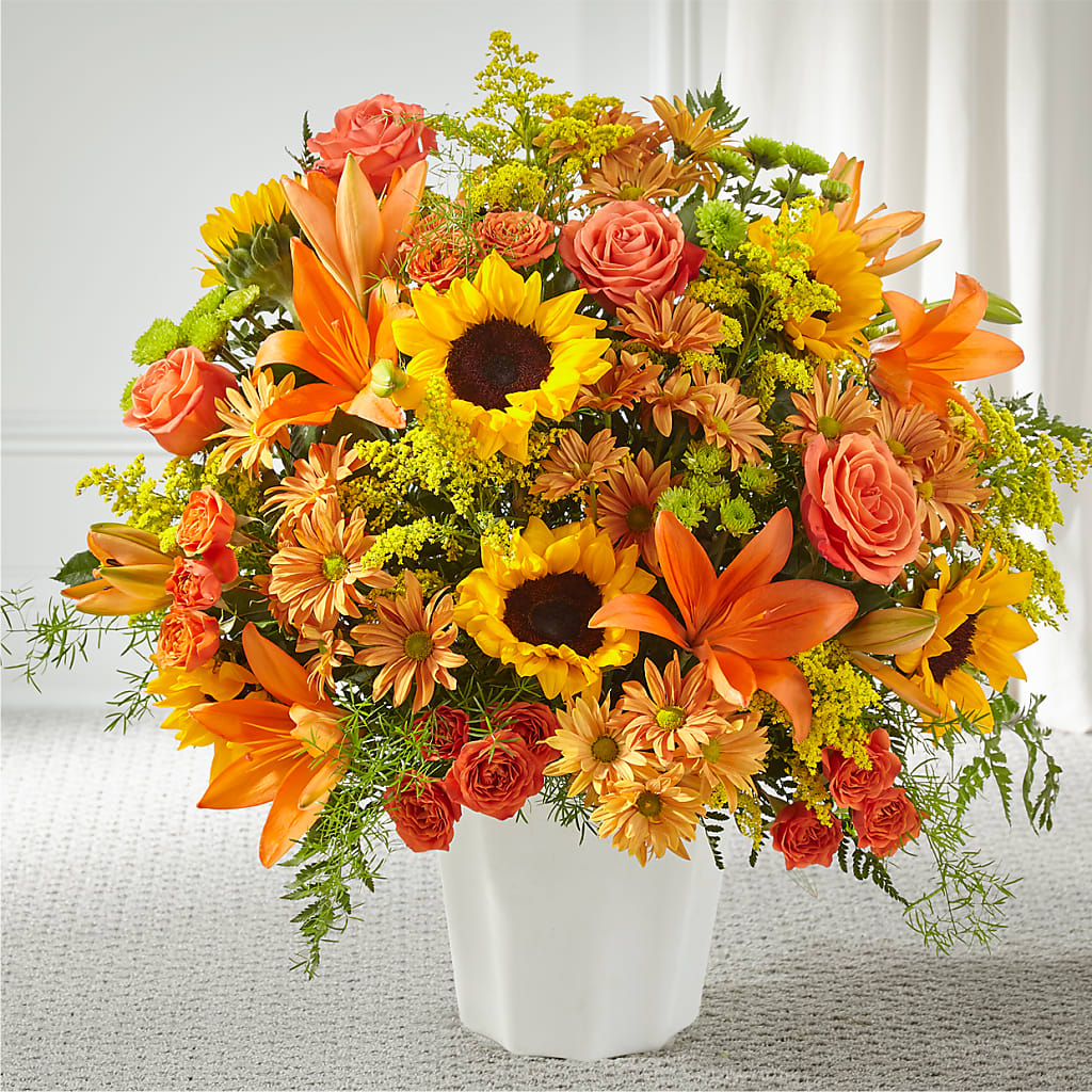 Harvest Thoughts Floor Basket – The Stud Florist, Conyers GA