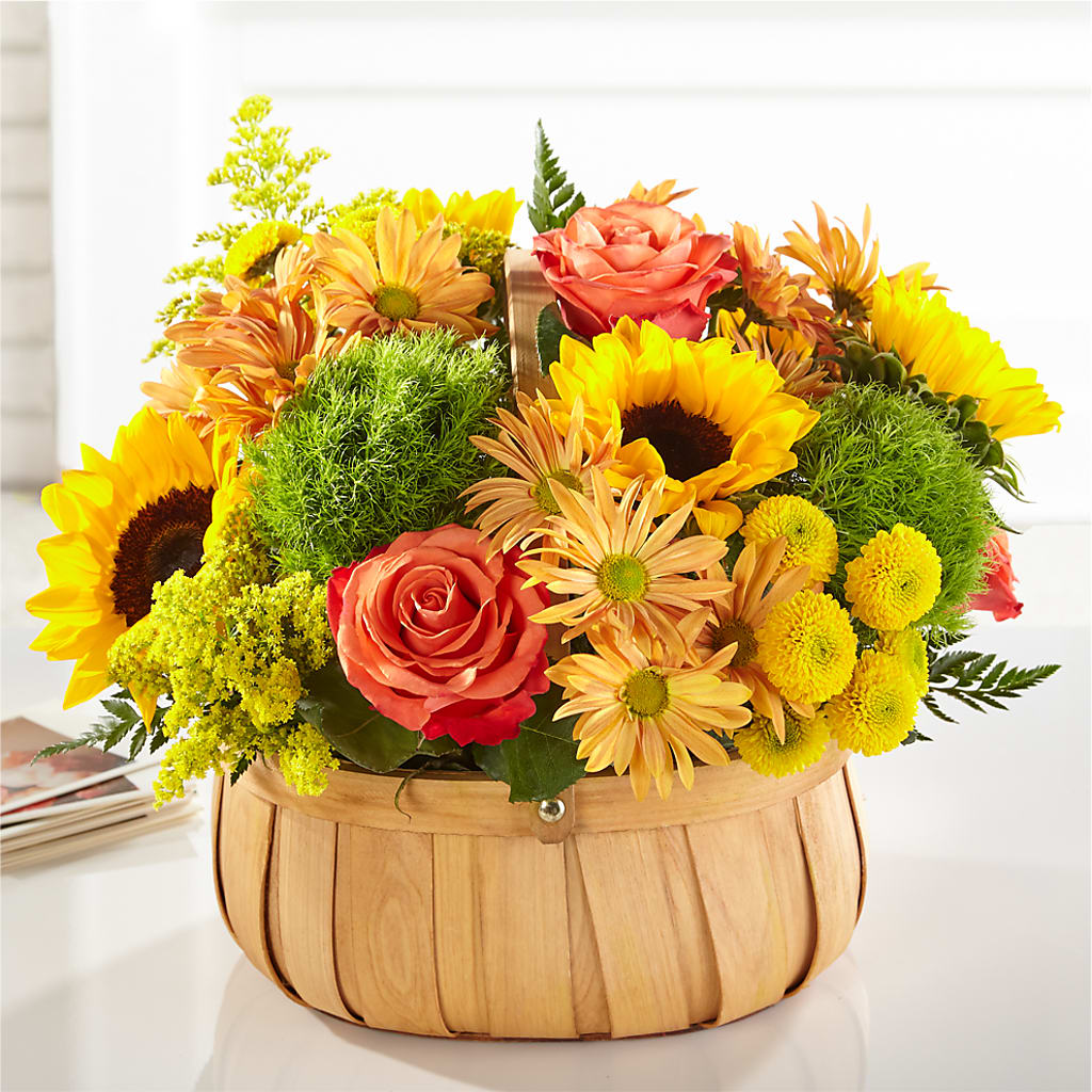 Harvest Sunflower Basket – The Stud Florist, Conyers GA