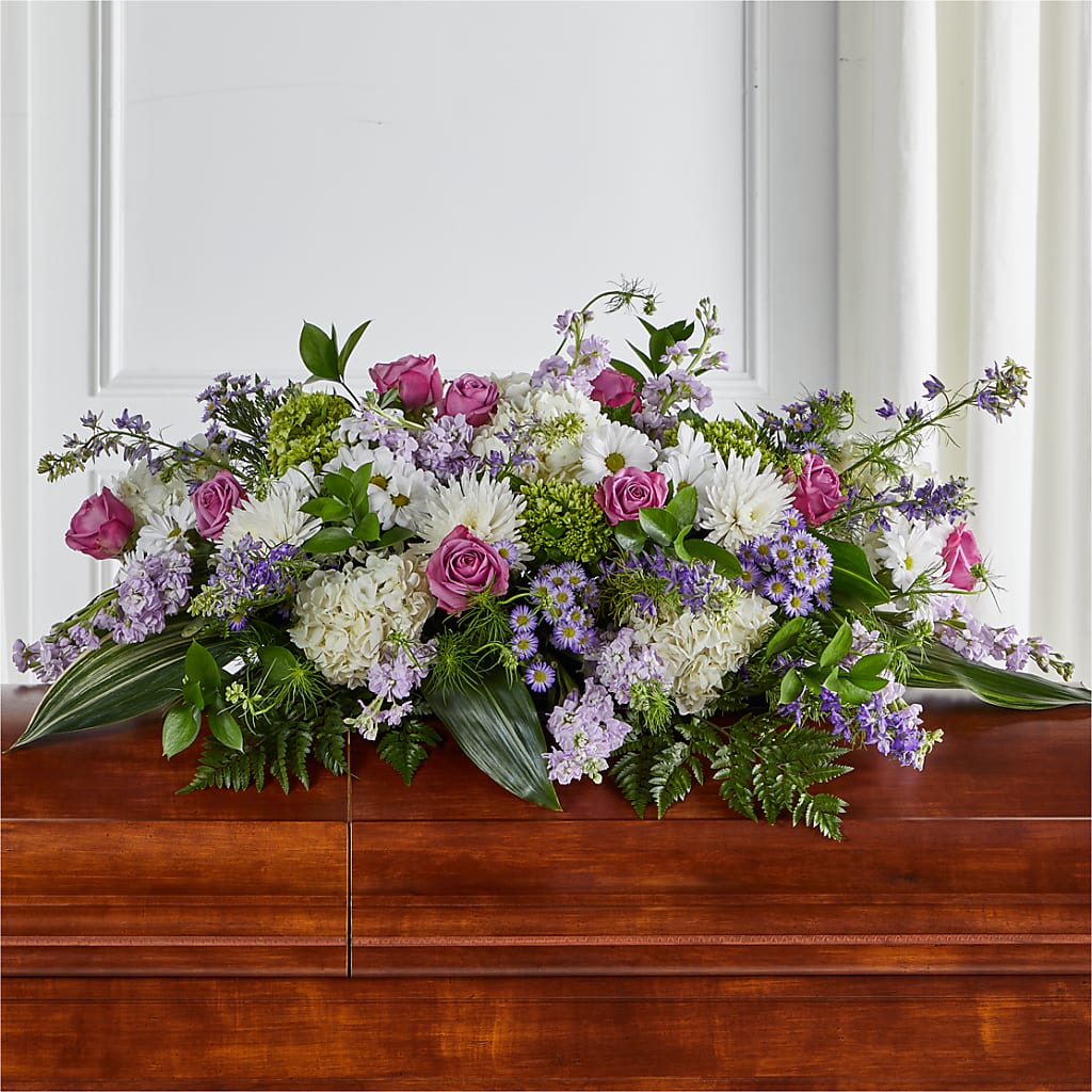 Meadows of Serenity Casket Spray – The Stud Florist, Conyers GA