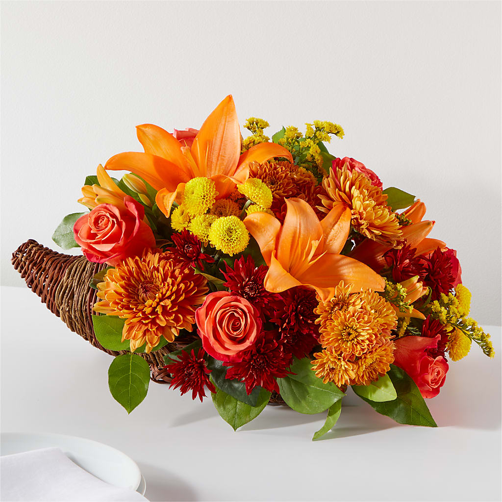 Bouquet of Blessings Cornucopia – The Stud Florist, Conyers GA