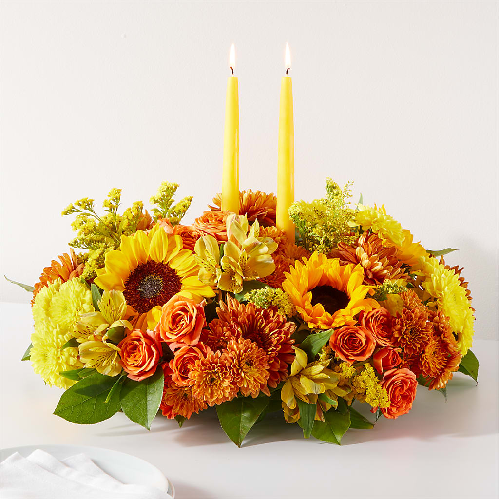 Autumn Harmony Centerpiece – The Stud Florist, Conyers GA