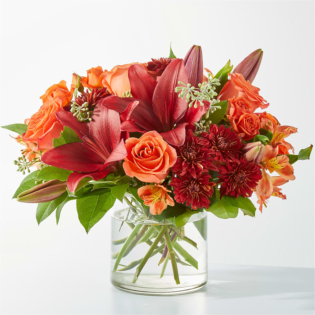 Crimson Leaves Bouquet – The Stud Florist, Conyers GA