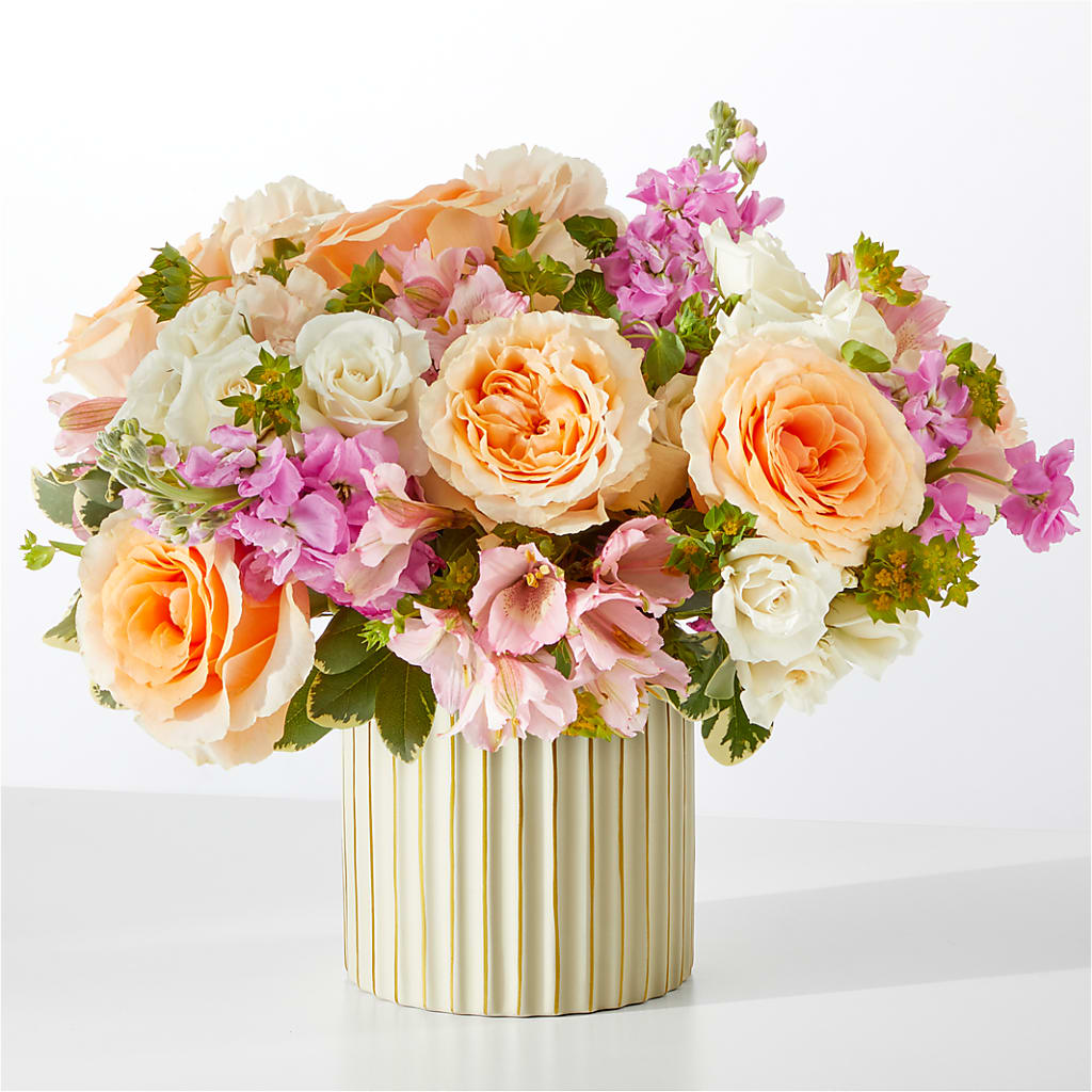 Paradise Bouquet with Ivory Vase – The Stud Florist, Conyers GA