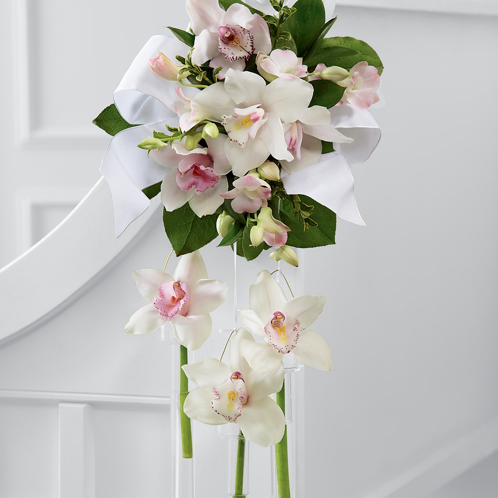 Perfect Entrance Pew Arrangement – The Stud Florist, Conyers GA