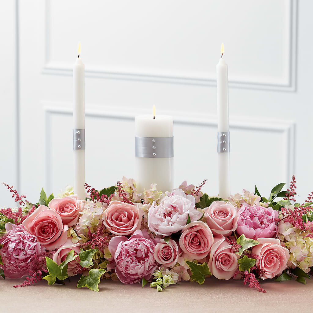 Worldwide Romance Unity Candle Arrangement – The Stud Florist, Conyers GA