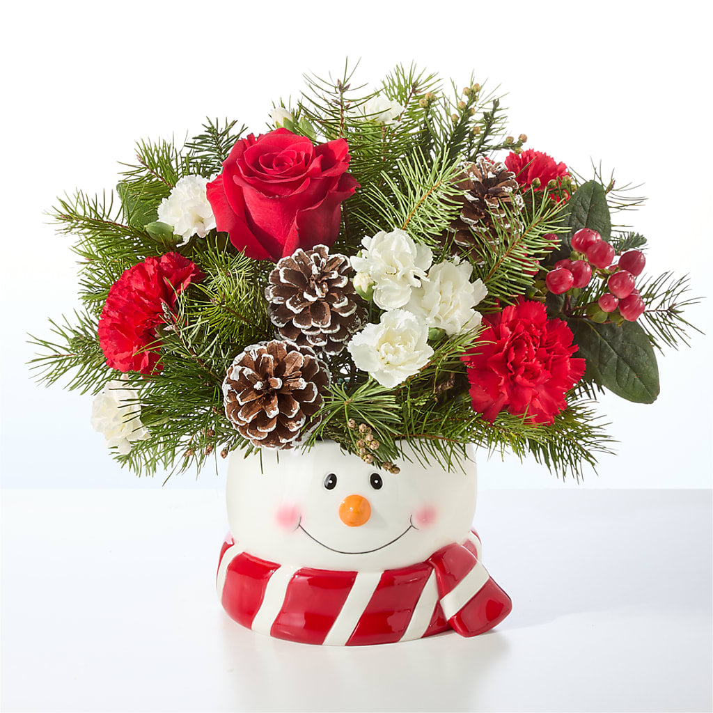 Jolly Snowman Bouquet –  The Stud Florist, Conyers GA
