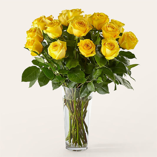 Long Stem Yellow Rose Bouquet –  The Stud Florist, Conyers GA