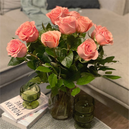Long Stem Pink Rose Bouquet –  The Stud Florist, Conyers GA