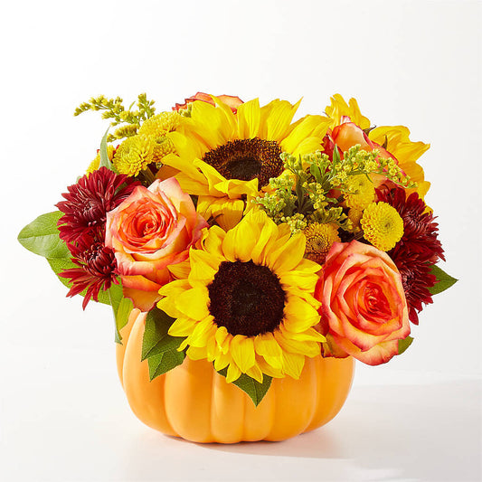 Golden Gourd Pumpkin Bouquet –  The Stud Florist, Conyers GA