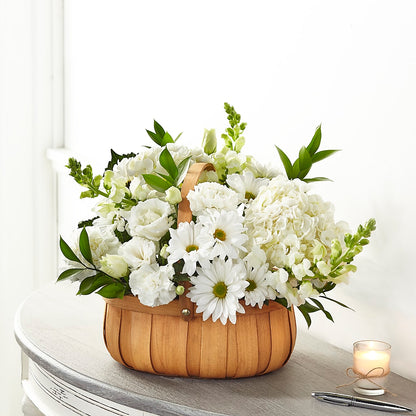 Pure Ivory Basket –  The Stud Florist, Conyers GA