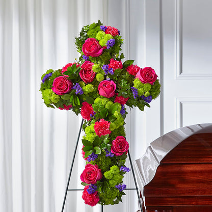 Tribute Rose Floral Cross –  The Stud Florist, Conyers GA