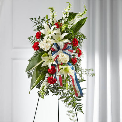 Stars of Life Standing Spray –  The Stud Florist, Conyers GA