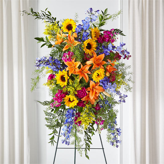 Sunlit Memories Standing Spray (Standard) –  The Stud Florist, Conyers GA