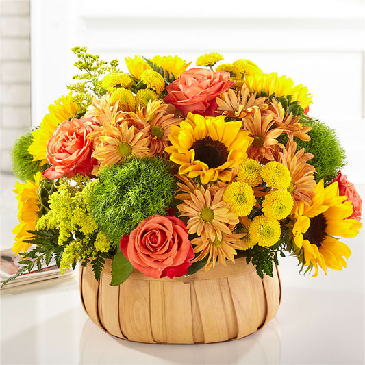 Harvest Sunflower Basket –  The Stud Florist, Conyers GA