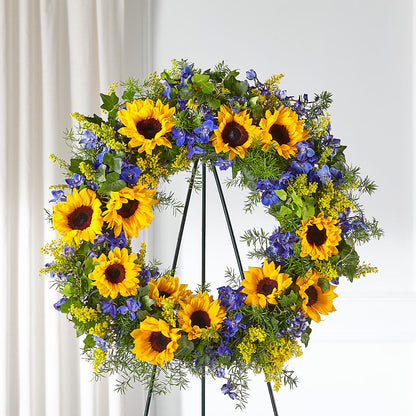 Bright Rays Wreath –  The Stud Florist, Conyers GA