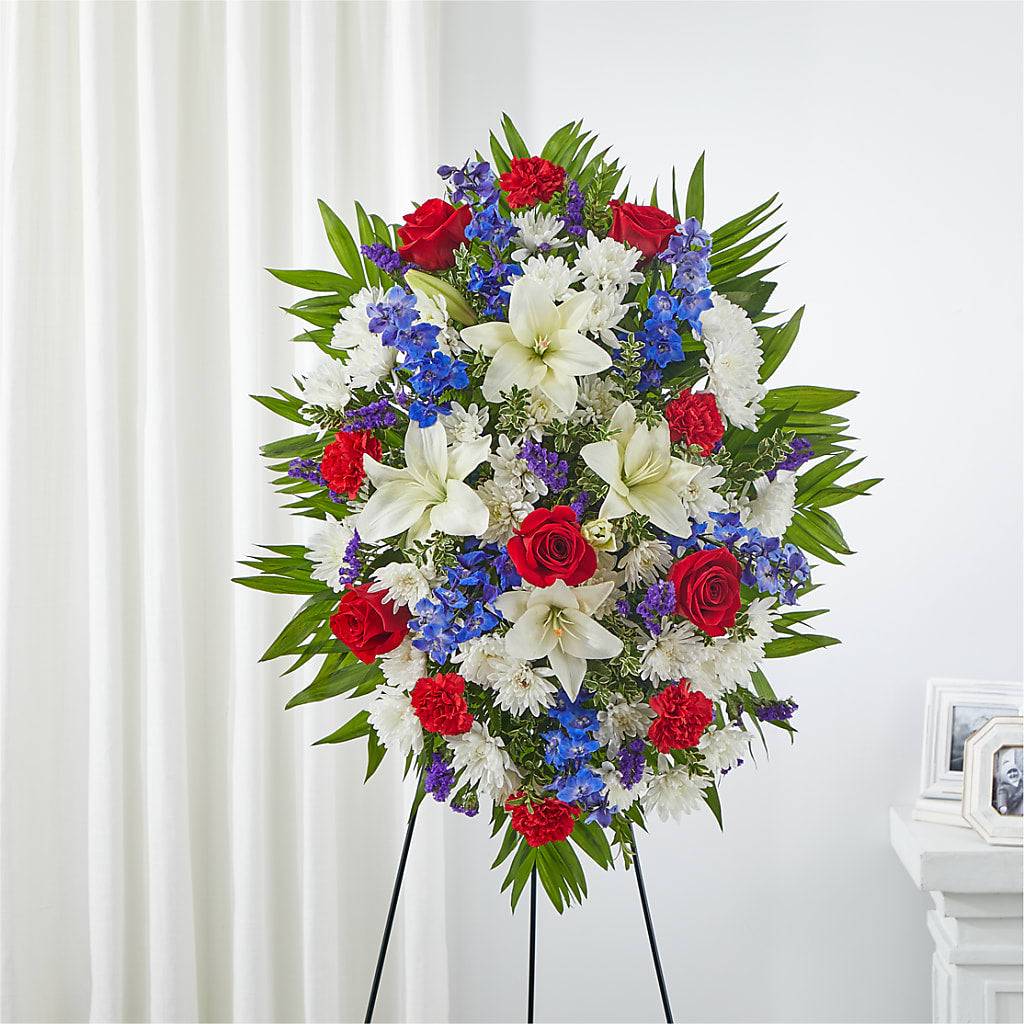 Cherished Service Standing Spray –  The Stud Florist, Conyers GA