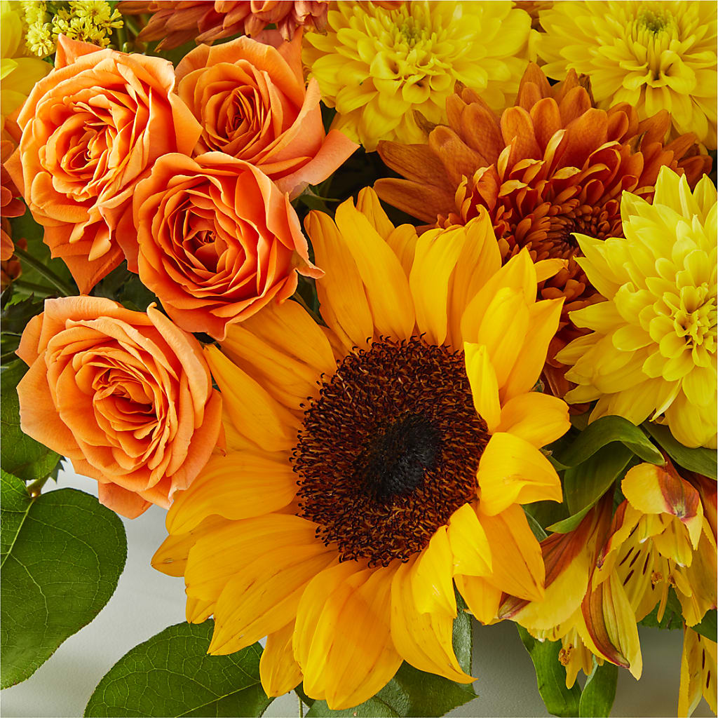 Autumn Harmony Centerpiece –  The Stud Florist, Conyers GA