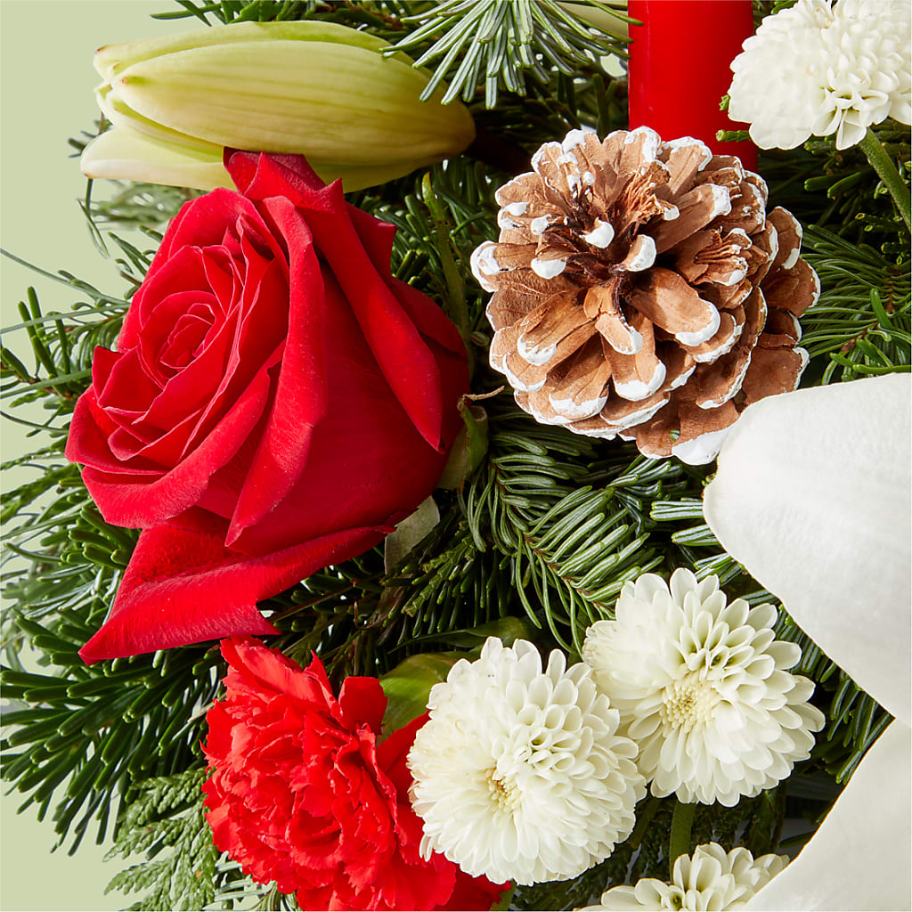 Seasonal Festivities Centerpiece –  The Stud Florist, Conyers GA