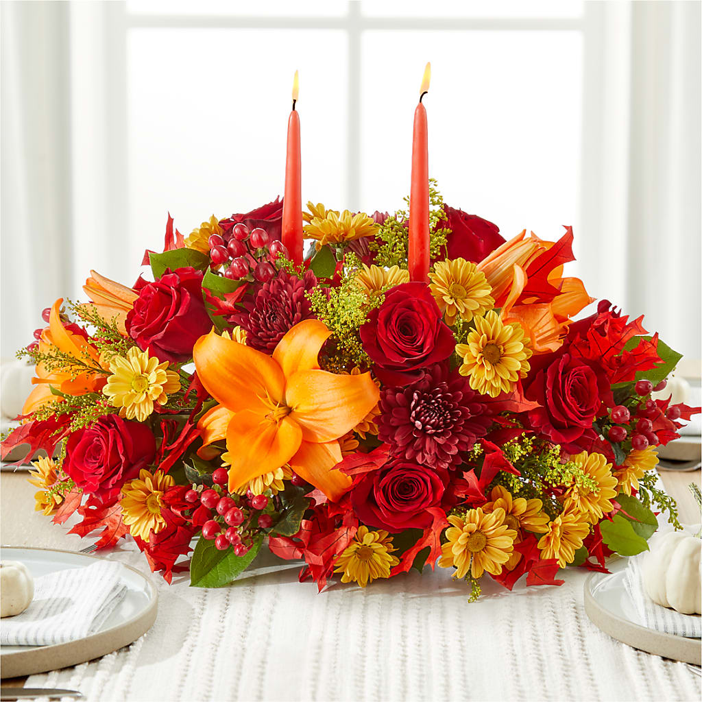 Autumn's Embrace Centerpiece –  The Stud Florist, Conyers GA