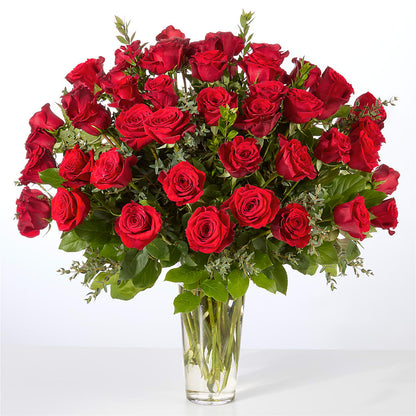 Forever Yours Fifty Stem Red Rose Bouquet –  The Stud Florist, Conyers GA