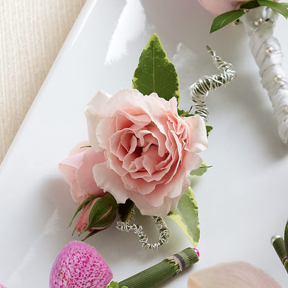 Pink Spray Rose Boutonniere –  The Stud Florist, Conyers GA