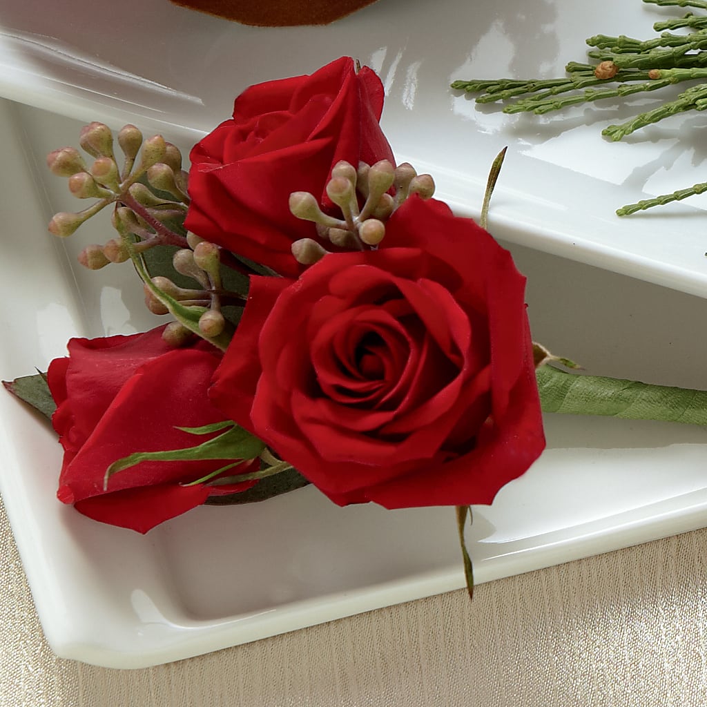 Red Spray Rose Boutonniere –  The Stud Florist, Conyers GA