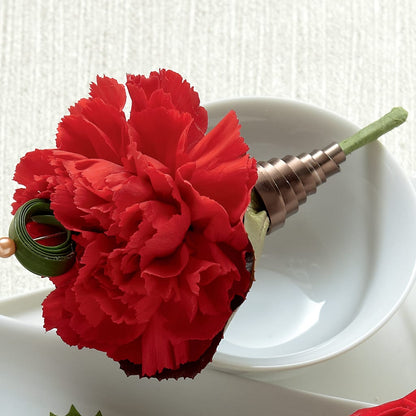 Red Carnation Boutonniere –  The Stud Florist, Conyers GA