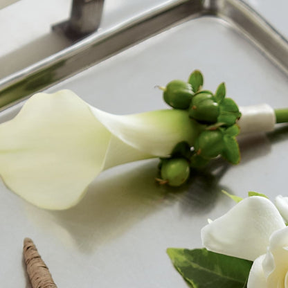 White Calla Boutonniere –  The Stud Florist, Conyers GA
